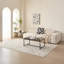 Table basse en verre noir