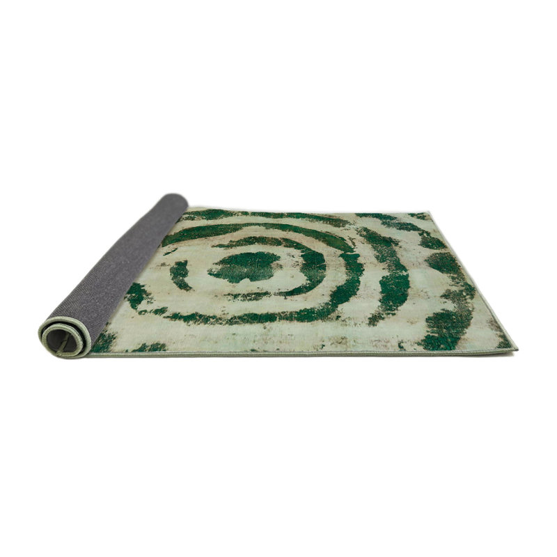 Tapis décoratif multicolore à motif abstrait, Rond 6 pi