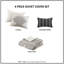 Ensembles de literie à imprimé moderne, taille double / grand avec coussin décoratif, design bohème chic