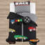 Ensemble de courtepointe réversible 4 pièces Racing Cars-93792992-93792994