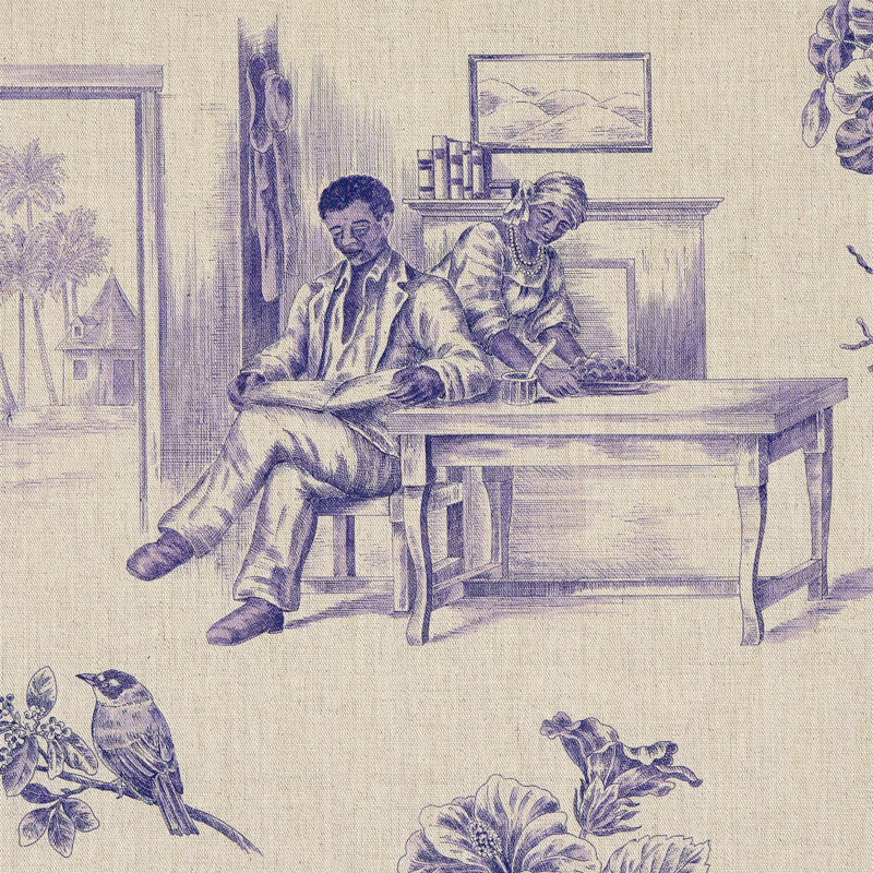 Toile Schumacher x Victor Glemaud, Mauve