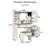 42" Farmhouse Vanity – Sliding LED Mirror, Glass-Top Display, 4 Drawers + 2 Cabinets, Built-In Charging Station, Side Hooks & Cup Holder-734152882
