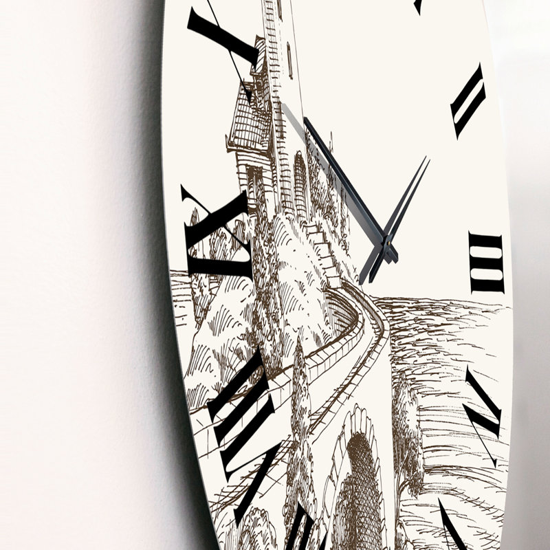 Très grande horloge murale Monalda, Moyen