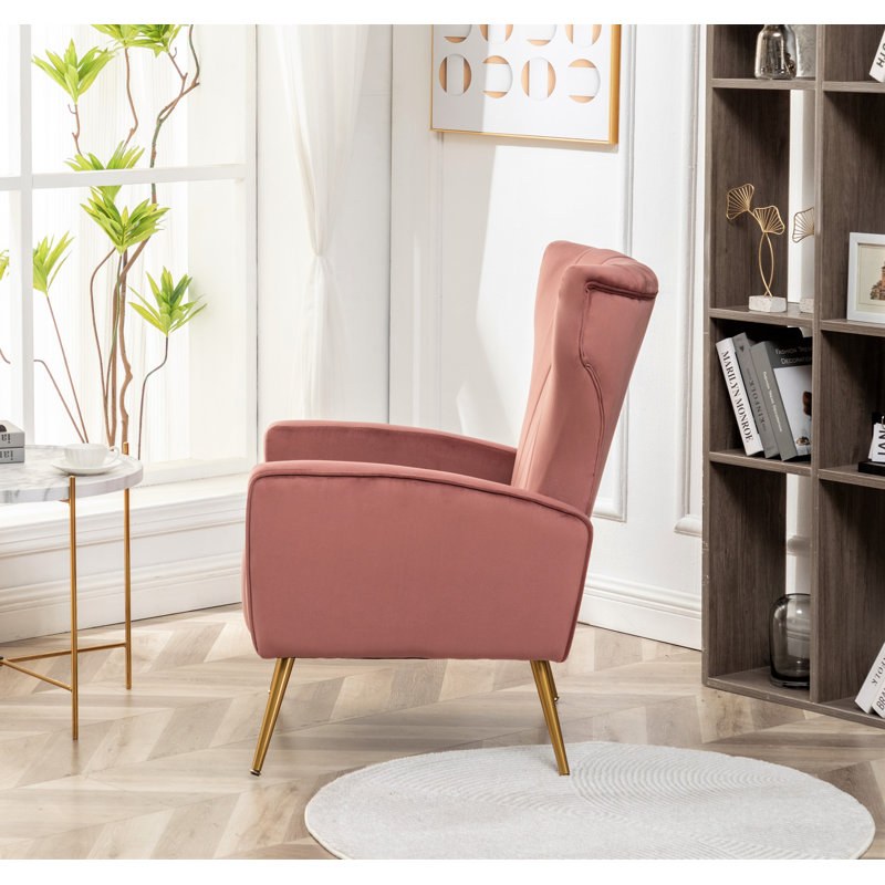 Ceijay Velvet Armchair, Rose Velvet