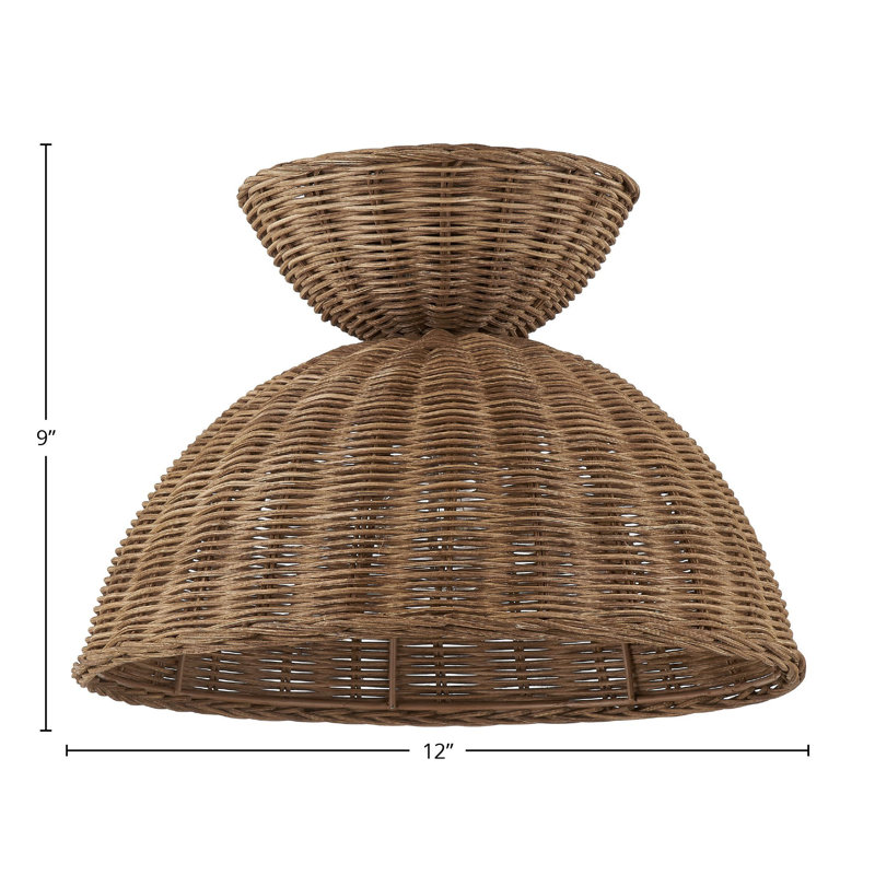 Luminaire semi-encastré / convertible Willa, naturel