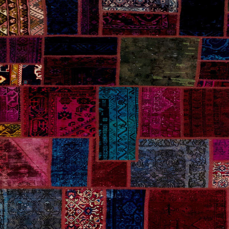 Tapis abstrait abstrait moderne, Carré 5 pi