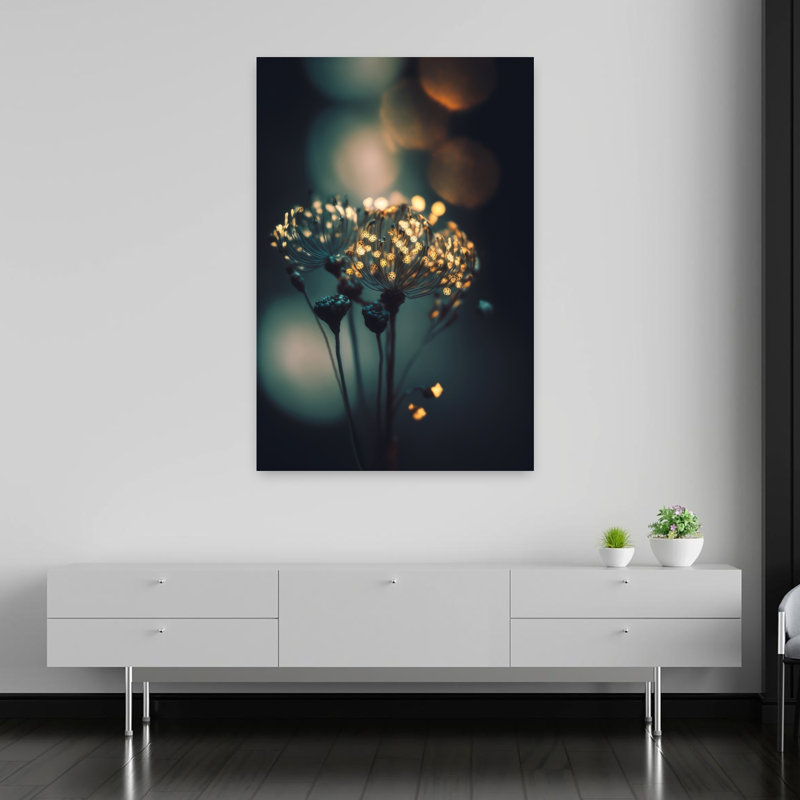 Enchanted Blossoms Contemporary Delicate Dreamy Flower Nature Wall Art Print, 152.4cm H x 101.6cm W