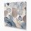 Abstrait aquarelle 96, art mural sur toile grise