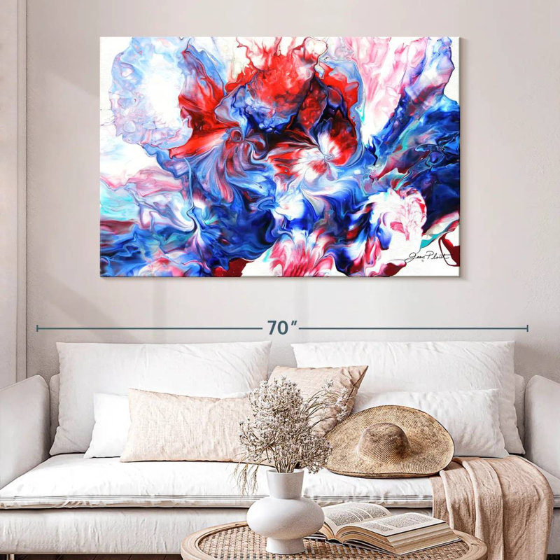 Avery abstrait versant V, H 34 po x l 51 po