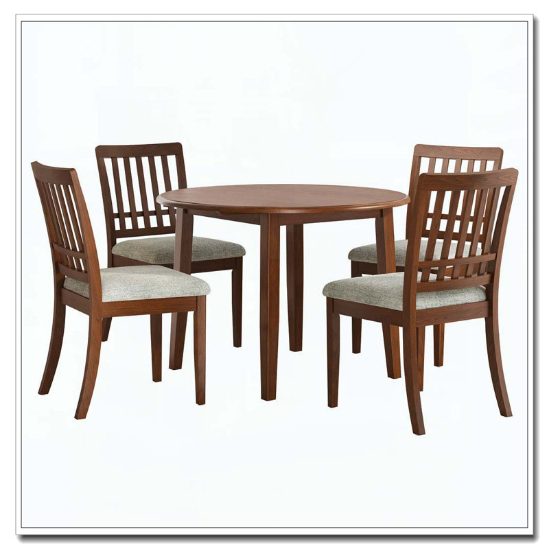 Ensemble de table ronde, 5, Brun