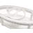 Monaco - Oval Coffee Table - Anchor Insert - Blanc Finish