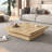 Square Coffee Table With Sliding Top