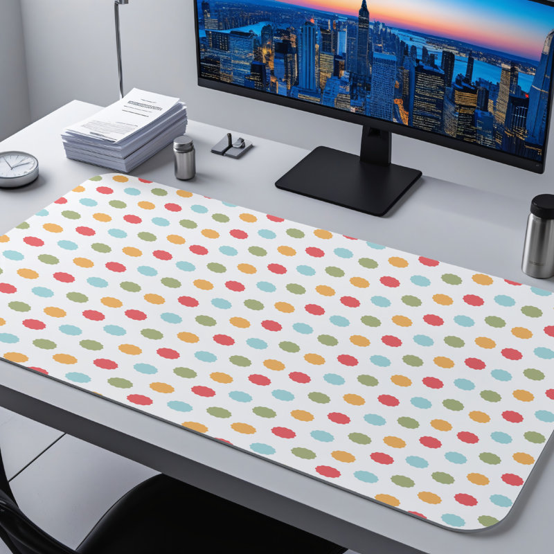 Polyester Desk Pad, 14.4x12.1