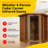 Heatwave 4-Person Cedar Corner Infrared Sauna with 10 Carbon Heaters