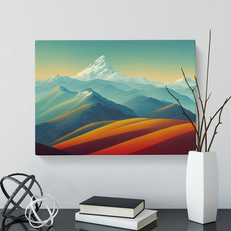 Riveting Mountain Landscape - Wrapped Canvas, 35cm H x 50cm W x 3cm D