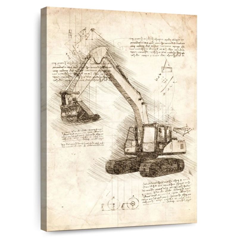 Mehar Excavator, 48" H x 32" W