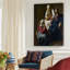 Le Christ dans la maison de Marthe et Marie, toile tendue par Jean Vermeer-1042008443