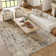 Addie Abstract Modern Machine Woven Area Rug in Beige/Gray