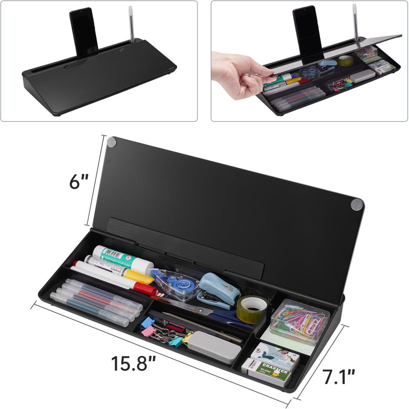 Glass Desk Organizer