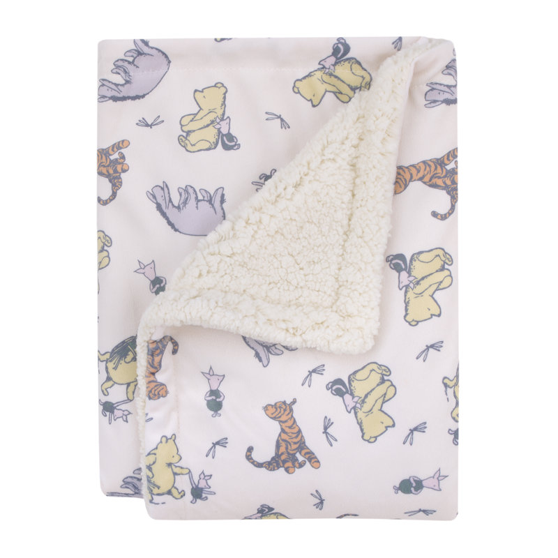 Couverture pour bébé NoJo Disney Classic Pooh Naturally Friends Piglet, Eeyore et Tigger