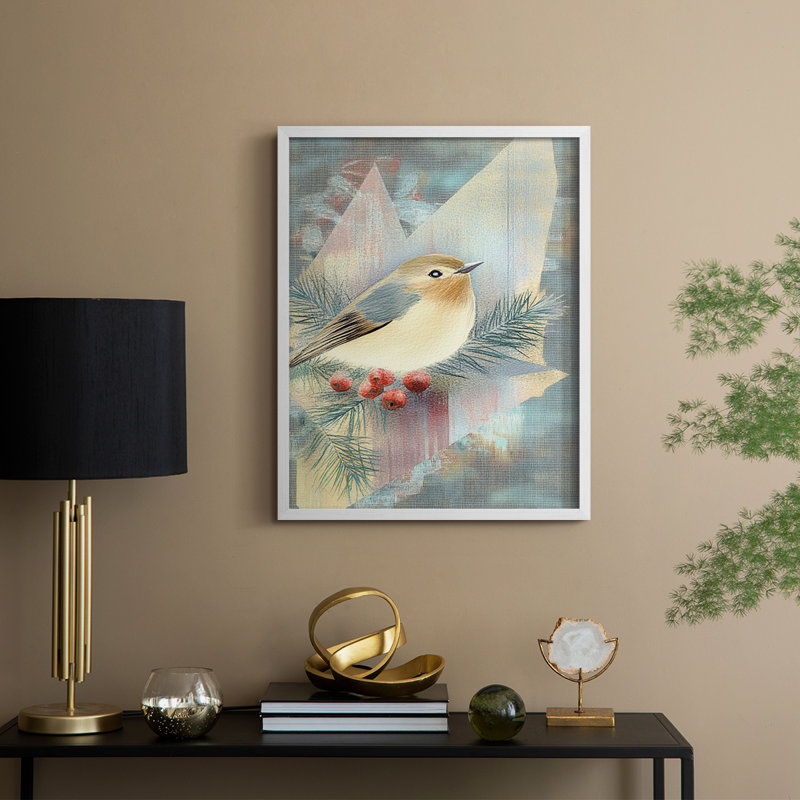 «Christmas Holiday Art» par CLCLIX, bois massif, H 15 po x l 12 po, Blanc