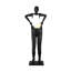 Lampe sur pied en fibre de verre moderne et minimaliste