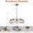 5 - Light Sputnik Sphere Modern Glass Bubble Chandelier