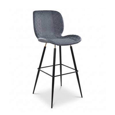 Tabouret de bar Gwanwyn Sean - bleu foncé