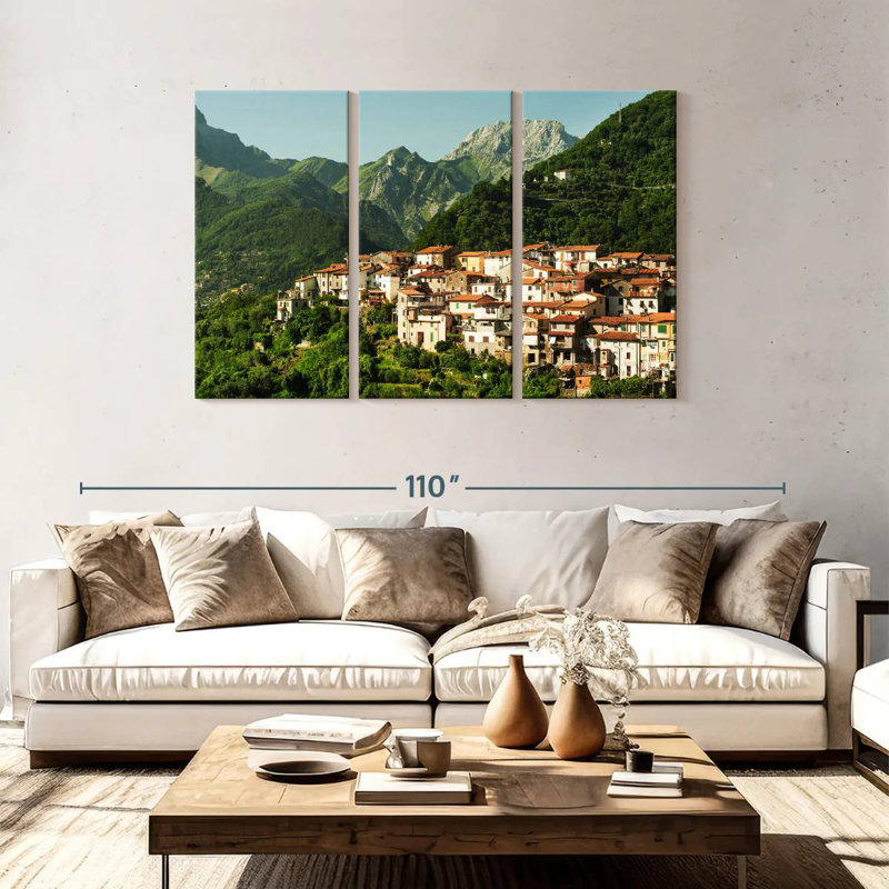Rorry Tuscan Mountain Village, 48" H x 74" W