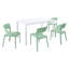 Chaise à accoudoirs en polypropylène Haze Green-208677368