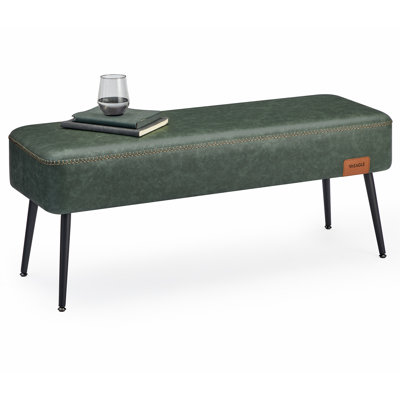 Banc de rangement en cuir