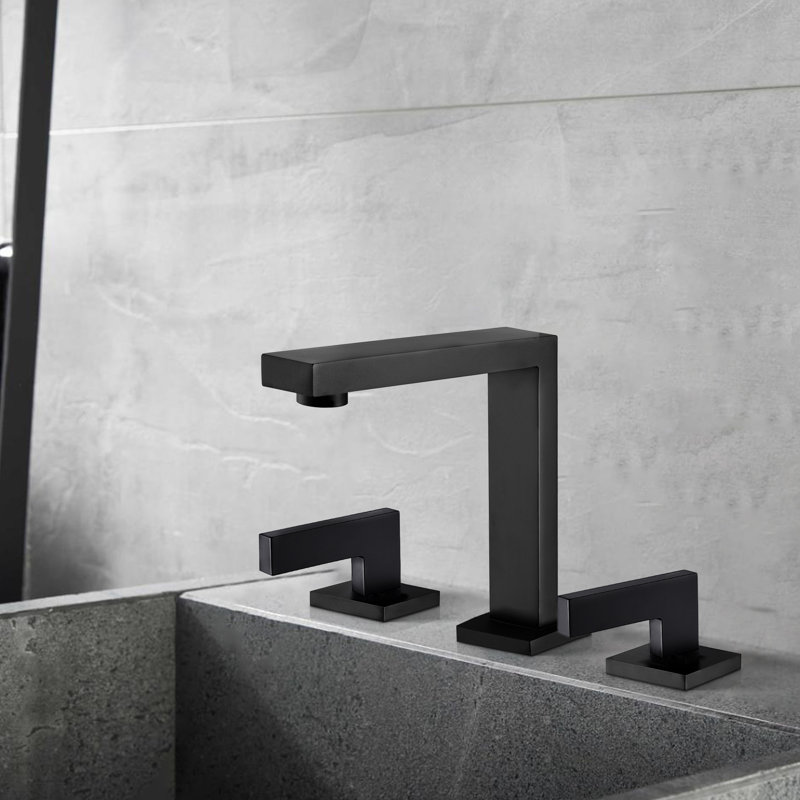 2-handle Bathroom Faucet, Matte Black