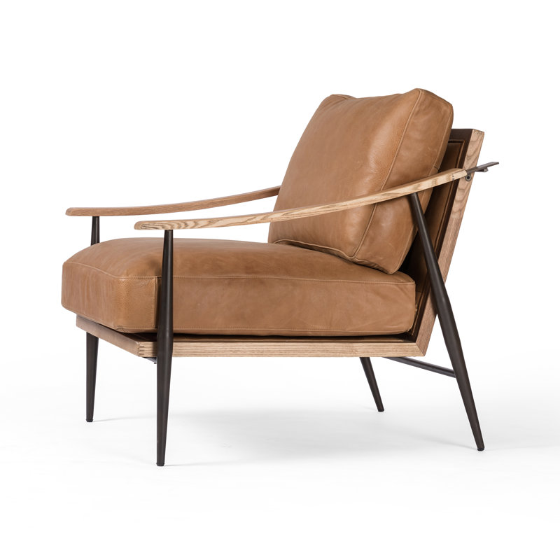 Kempsey Chair, Palermo Cognac Genuine Leather