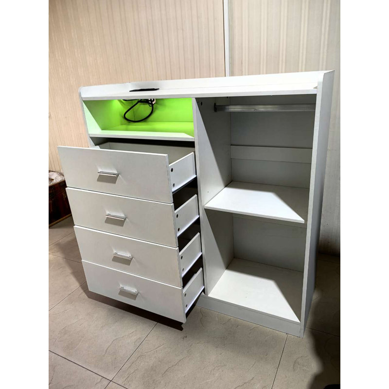 Armoire à trois tiroirs avec lumières DEL