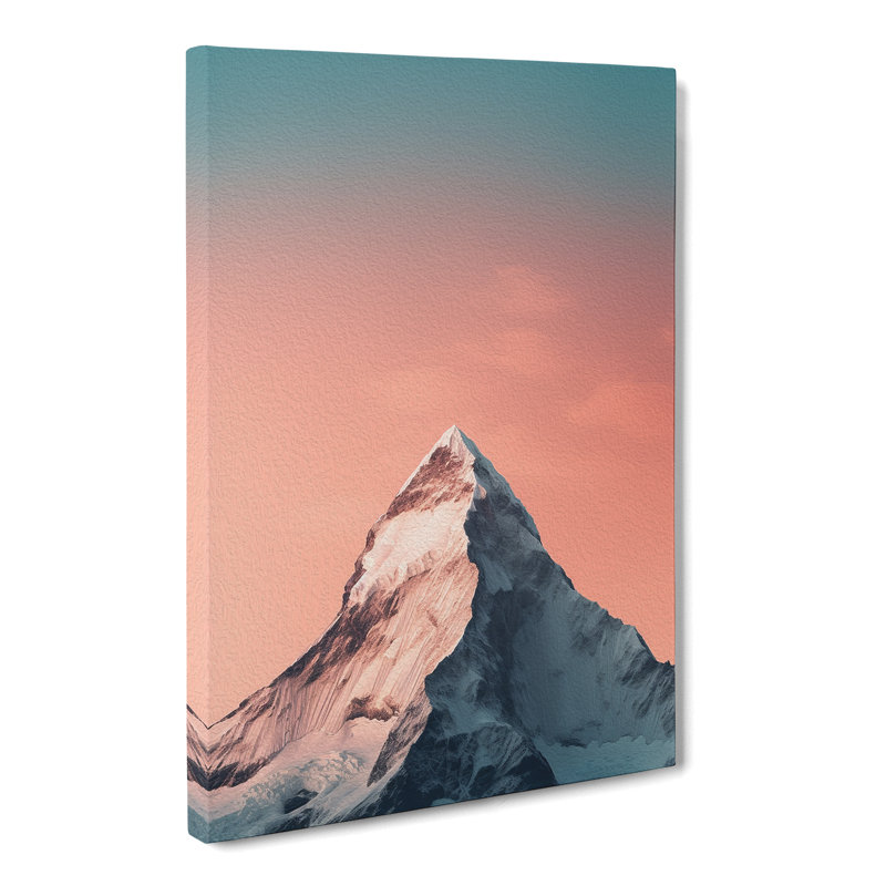 Mount Everest Minimalism - Wrapped Canvas, 50cm H x 35cm W x 3cm D