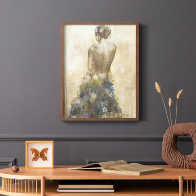 Garden Gown Framed Print - Solid Wood