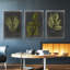 Foliage Dramatique I, ensemble de 3 toiles encadrées-97759397-97759394