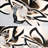 32in Black & White Modern Flower-Shaped Flush Mount Ceiling Fan-1534465668