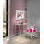 Anelma Metal Base Writing Desk