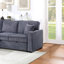 Ensemble de canapé convertible modulaire convertible en velours côtelé gris foncé