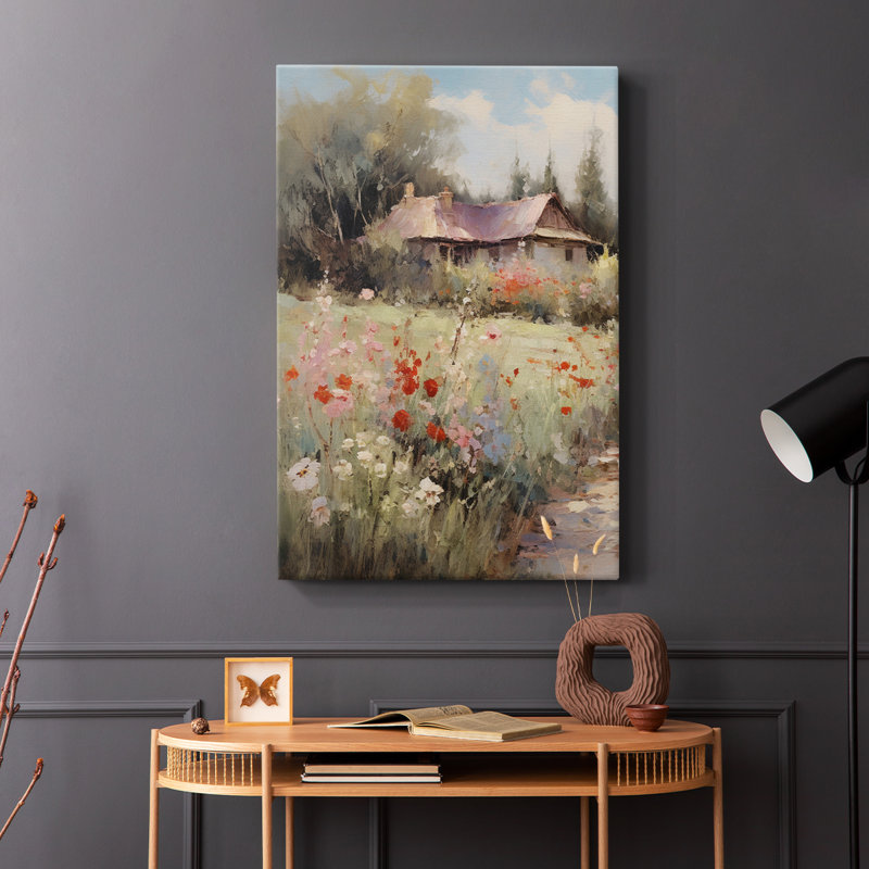 Paysage rétro XCIX - galerie Cavas, H 48 po x l 32 po