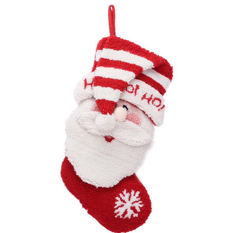 Chaussette de noël père noël ho 3d ho