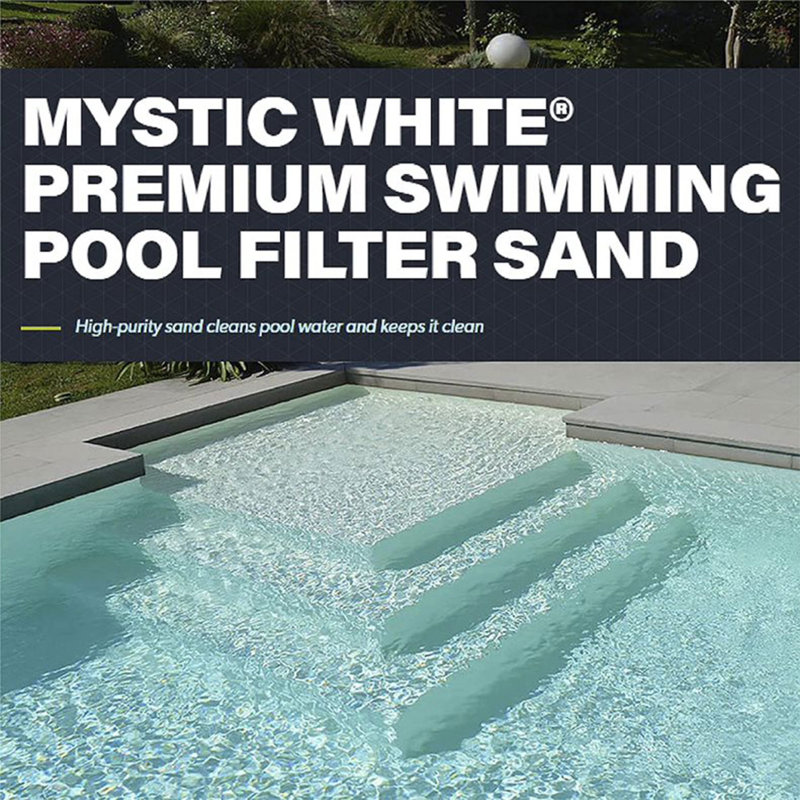 Filtre de piscine 50 lb U.S.Silic Mystic White II, sable, blanc