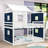 Frame House Bed With Tent And Ladder-477862982-477862983