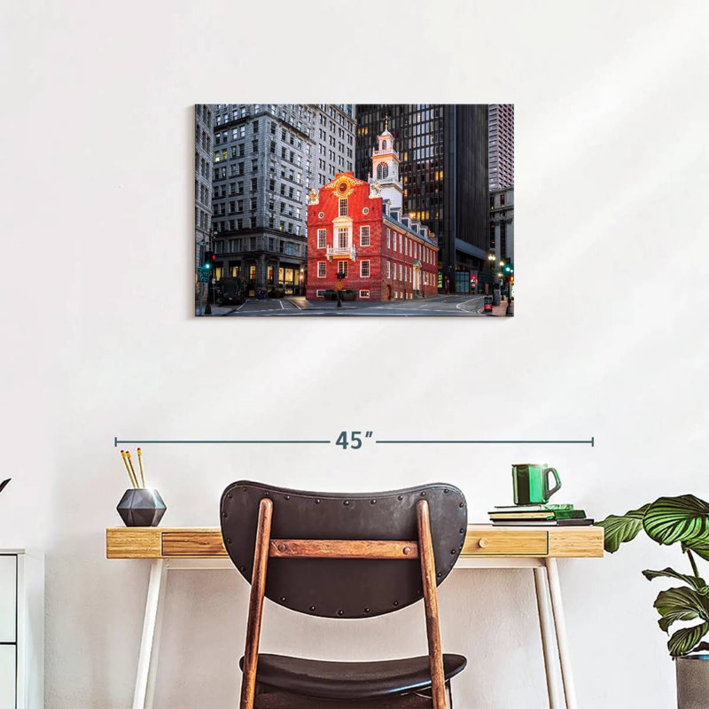 Lilie Old State House of Boston, H 20 po x l 30 po
