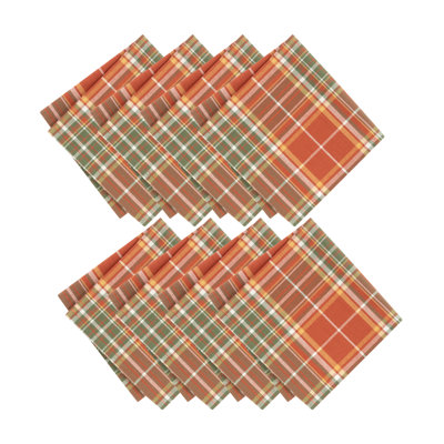 Wellsville Plaid Harvest Napkins, 17"x17"
