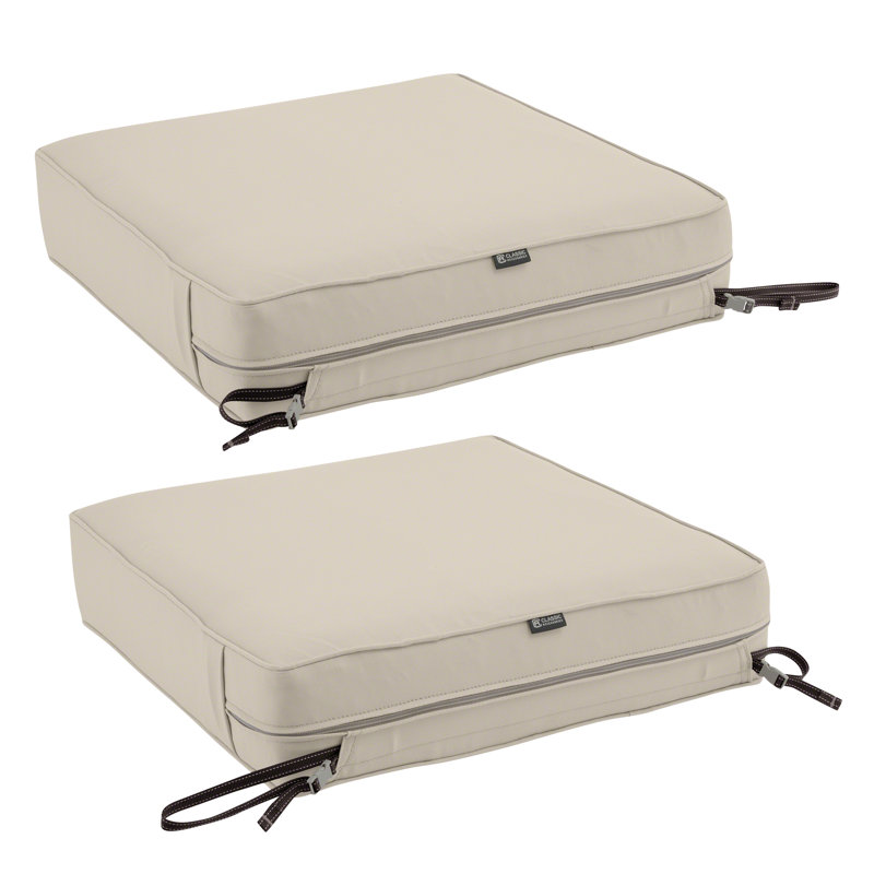 FadeSafe Pina ? Coussin de siège d’extérieur, Gris Heather, H 5 po x l 25 po x P 25 po