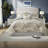 Luxury 7 Piece Bedding Sets King Polyester Modern Gray For Home