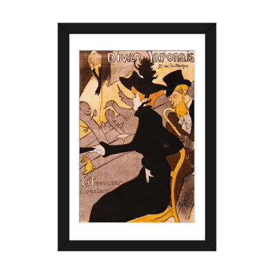 «Le Divan japonais» par Henri De Toulouse-Lautrec, affiche vintage sur toile