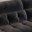 Canapé modulaire noir + chenille argent + bois massif + bois manufacturé + métaux + plastique-24081564-24081554